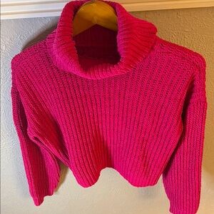 🔥Calvin Klein Cozy Pink Turtleneck Sweater Large girls🔥